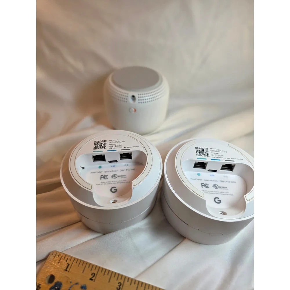 Google Wifi Mesh System 3-Pack 2x AC-1304 Routers & 1x Nest Wifi Point White